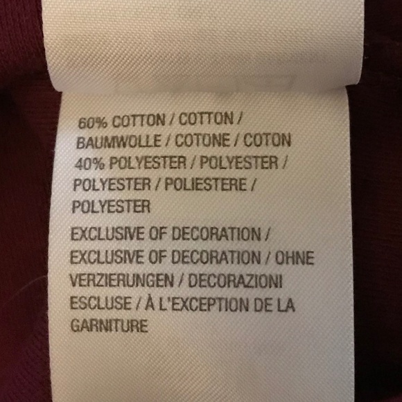 RARE QF maroon 3/4 sleeved top with embroidered fall bicycle scene (XL) - Picture 15 of 16